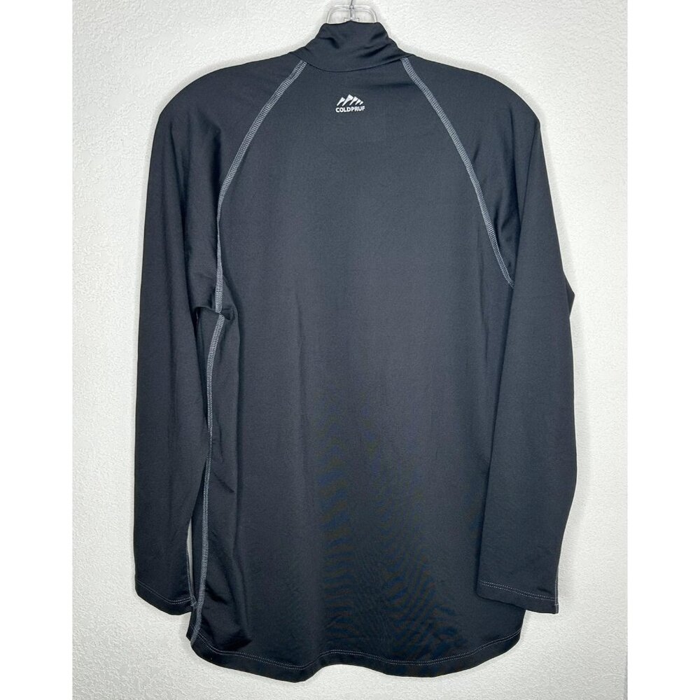 ColdPruf Pullover Women Large Black 1/4 Zip Thermal Base Layer Performance Shirt - Picture 2 of 9